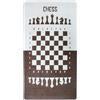 MANI TEXTILE TPS_ECHEC_MARR_120 Tappeto, Poliestere, Marrone, 120 x 160