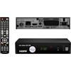 Sky vision 150 T-HD DVB-T2 Ricevitore, decoder digitale terrestre HD, Ricevente Antenna, TV HEVC H.265, HDMI, USB 2.0, LAN, SCART, DOLBY DIGITAL PLUS, RSS Feed via Ethernet, nero