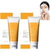 Bploar Refreshing Scrub Cleanser, 2 pezzi Detergente Viso Esfoliante, Formula Delicata con Microgranuli, Per una Pelle Liscia e Rinfrescata