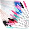 HKJHKJ 50 pennelli usa e getta per ciglia, in silicone, multicolore, per mascara, riutilizzabili, per sopracciglia, ciglia e extension