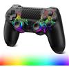 ARCELI Wireless Controller, Upgraded Controller Wireless for PS-4/Slim/PC, Bluetooth Gamepad Joystick with Dual Vibration/Touch Panel/ 3.5mm
