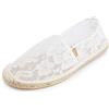 Kentti Kennti Espadrillas Originali in Pizzo Donna Bianco 38 EU