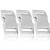 Ganzoo Set of 3Ã‚ 1/Ã‚ Inch Click-release Catches / Buckle Clips Chrome Plated (Click) for Paracord Bracelets, Lanyards etc., Alloy Metal, 50Ã‚ mm x 30Ã‚ mm, Colour: BlackÃ‚ âÂ€Â" by Ganzoo