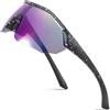 FEISEDY Occhiali Sportivi Polarizzati Uomo Donna Occhiali da Ciclismo Occhiali da Sole Sportivi Specchiati Giovani per MTB Ciclismo Pesca Guida Corsa con Protezione UV400 B0056