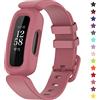TopPerfekt - Cinturino compatibile con Fitbit Ace 3 per bambini, in morbido silicone, impermeabile, accessorio per lo sport e Senza metallo (Nero)