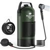 Tadomoe 20L Doccia da Campeggio con Pompa ad Aria a Pedale, Doccia Portatile Solare Borsa con Pratico Ugello per Campeggio Escursionismo e Spiaggia