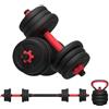 TimeBREAK Fitness Set Pesi 2 in 1 Manubrio e bilanciere Regolabili da 40 kg