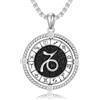 ROMANTICWORK 12 collane con segno zodiacale in argento Sterling 925, costellazione, ciondolo con segno zodiacale, collana oroscopo, regalo per uomo e donna, 56 cm, Argento sterling, Non pietra