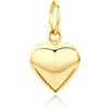 OROVI Collana Donna Oro Giallo 14KT Collana con Ciondolo con cuore bombato, gioiello anallergico confezionato in un elegante astuccio portagioie