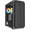 Sharkoon AK2 RGB Black - Illuminazione LED RGB Personalizzabile, Design Moderno e Flessibile per Case da Gaming
