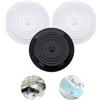 SLIVERBA Tappo Lavandino Silicone, 3 Pezzi 15cm Copertura di Scarico in Silicone per Pavimento, Anti-Odore, Morbido Tappo Lavello Universale per Alimenti e Capelli per Lavandini, Lavabi e Vasche da Bagno