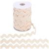 GORGECRAFT 10mm di Larghezza RIC Rac Trim 25 Iarde Nastro Ondulato Piegato Rick Rack Wave Frangia Zig Zag Pizzo Bordatura Treccia per Fai da Te Cucito Artigianato Regalo Confezionamento Fiocco