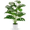 Der Rose Piante finte di Monstera, grandi piante artificiali in vaso, alte da 71 cm, per interni, per esterni, soggiorno, casa, pavimento, portico, albero, decorazione