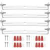 PATIKIL 120mm (4,72) Kit Staffa Montaggio Universale per Lampada, 4 Set Piastra per Plafoniera con Barra Trasversale con Vite Lampadario a Sospensione per Lampada Soffitto