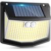 CZHHMART Luce Solare Esterni Rilevatore Movimento: 248 LED Luce Solare Esterna Sensore 3 Modalità 270° Illuminazione IP65 Impermeabile Faretto da Esterno a Parete Applique per Giardino Garage 1 Pezzi