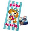 Paw Patrol Asciugamano per bambini Skye 70 x 140 cm | 100% poliestere morbido e leggero, asciugatura rapida, design ufficiale, ideale per spiaggia piscina e bagno ragazze e fan di Paw Patrol