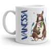 Paolo Chiari Tazza in Ceramica Caffè e Tè, Personalizzata con Nome, Idea Regalo Compleanno per Amici e Familiari, Certificata per Alimenti, Adatta al Microonde, Made in Italy (Vanessa)