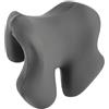YHNDECO Supporto cervicale per poltrona, sedia da ufficio, poggiatesta, cuscino elastico in memory foam, cuscino per spalle per camera da letto (Grau)