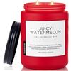 M&SENSE Candele Profumate Anguria Succosa Estiva, candela profumata fruttata 550g (fino a 110 ore), 2 stoppini atmosfera rinfrescante, candele decorative regalo casa per donne/uomini