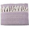 Tuiste - Coperta in cotone, adatta come copriletto e copridivano, coperta estiva e da picnic, reversibile (lavanda, 250 x 265 cm)
