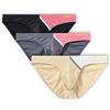 BIATWOWR Slip da uomo Big Bulge Enhancing Pouch Intimo Basso Rise Contrasto Colore ghiaccio seta Liscia Stretch Leggero Comfort Tagless M L XL 2XL 3XL, 3 Pack:multi-b, L