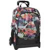 COMIX Wave - Zaino Scuola Trolley per Bambini e Ragazzi, Maniglia Regolabile, Trolley Staccabile, Spallacci Imbottiti e Regolabili, 2 Ampi Scomparti e Tasca Frontale, Chiusure a Zip, 34x52Hx22cm