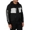 Lacoste Taping Full Zip Hooded Sweatshirt Felpa con Cappuccio, Nero/Argento Chine, 4XL Uomo