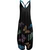Kobilee Tuta Jumpsuit Donna Elegante Lino Curvy Estiva Salopette Cotone Larghe Tuta Intera Oversize Overall Monopezzi e Tutine Pantaloni Larghi Lunga Jumpsuit Playsuit Casual
