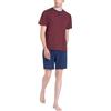 RAGNO Pigiama Corto Serafino Stile Cravattier in Jersey di Cotone U887ND (IT, Numero, 54, Regular, Regular, Biking Red Cravatier)