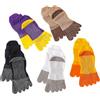 Antcher 5 paia di calzini antiscivolo da uomo calzini sportivi con dita cinque dita calzini alla caviglia per pilates, yoga, calcio, basket, Multicolore, Taglia unica
