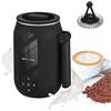 Kavolet Montalatte Elettrico, 4 in 1 Macchina per Cappuccino con 450ML, 500W Montalatte in Acciaio Inox, Schiuma di Latte Calda e Fredda per Caffè, Cioccolata, Cappuccino