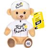 Gipsy- Animale Toys Orso Maglia e Berretto miglior Giovane Vincitore Bianco 15 cm-Peluche Ufficiale del Tour de France. Un Dolce ricordo da Portare Ovunque, Colore Muliticolor, 71898