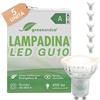 greenandco 5x GU10 | sostituisce 44W | bianco caldo 3000K | 2.5W 450lm | 36° | senza sfarfallio | classe di efficienza energetica A | lampadina LED 230V | non dimmerabile