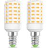 JINLONTA Lampadina a LED E14, 12 V, 5 W, ricambio 60 W, luce bianca calda, 3000 K, per camper, T26, mini lampada, candelabro, a basso voltaggio, per garage, giardino, 2 pezzi [più percorso]