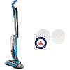 BISSELL SpinWave - Mocio elettrico e lucidapavimenti con spray integrato, 0.83 litri + Set di dischi morbidi sostitutivi