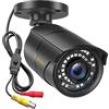 Anlapus 1080P Telecamera Analogica di Sorveglianza per Esterni, 2MP Videocamera Cablata AHD/960H/CVI/TVI, Visione Notturna da 36 m, IP67 Resistente alle Intemperie