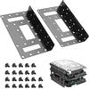 YAODHAOD Staffa di montaggio in metallo SSD, adattatore per disco rigido interno da 2,5 a 3,5 (2 pezzi)