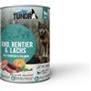 Tundra Cibo per cani di manzo, renna e salmone, cibo umido 6 x 400 g