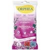 Orphea Salviette 20 pz - Foglietti Profuma Biancheria - Fragranza Patchouli fresca e avvolgente - Bucato profumato e più facile da stirare - Effetto antistatico e colori brillanti