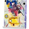My Custom Style Poster Locandina Stampata su Carta Fotografica 200gr. #Arte-GialloRossoBlu Kandinsky#. 40x50cm