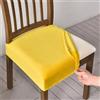 ZZDZW Coprisedie no Schienale 2/4/6 Pezzi, Copri Sedie Da Cucina, Coprisedie Elasticizzato, Coprisedia Antigraffio Gatto, Copri Sedia Soggiorno, Coprisedie Universali Sala Da Pranzo ( Color : Ginger , Size