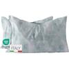 Dorian Home - Federe Cuscino Letto 50x80 Cotone 100% Puro, Morbido e Certificato, Coppia di 2 Federe Abbinate da Aggiungere al Set Copripiumino, Federa Cuscini 4 Stagioni con Comoda Patella di 18 cm