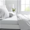 Corredocasa Completo Lenzuola Letto No Stiro - Una piazza e mezza - Bianco in Microfibra di Policotone- Set Sopra, Sotto con Angoli, 1 Federa - Prodotto per Casa Albergo B&B Strutture Turistiche