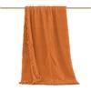 SpazioTessile Copriletto Estivo Tessuto Jaquard Ciniglia 100% Cotone 12 Colori Prodotto Italia (Arancio 4, Matrimoniale 260x270)
