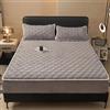 ZCXRYFL Lenzuolo Con Angoli In Peluche- Lenzuola Trapuntato, Singolo/Matrimoniale Copriletti Biancheria Da Letto, Copri Proteggi Materasso, Copriletto Per Casa, Traspiranti(90x200cm,Grey)