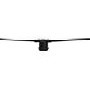 newgarden - ALLEGRA ghirlanda luminosa 220V. Cavo nero e lunghezza di 10 metri. 20 prese E27. Lampadine non incluse. Resistenza IP44 (Ghirlanda (senza lampadine)) [Classe di efficienza energetica A].