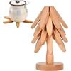 Generic Tree Art for Wood Coasters - Tappetino isolante in noce | Sottopentola in legno per piatti caldi | Set di sottopentola forma di albero | Decorazione da tavolo | Tovagliette creative pieghevoli in