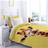 Catherine Lansfield Giraffe 160x220+50x80+Plain Dyed Cream 50x80 H/W