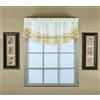 Today's Curtain, Mezzaluna in organza macramè vintage, 45,7 cm, ecru/oro, 147,3 x 45,7 cm (larghezza x lunghezza)