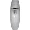 Romimex Vaso in ceramica argento 14 x 41 x 14 cm